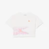 Bawełniany T-shirt z nadrukiem krokodyla