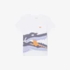 Bawełniany T-shirt z nadrukiem krokodyla