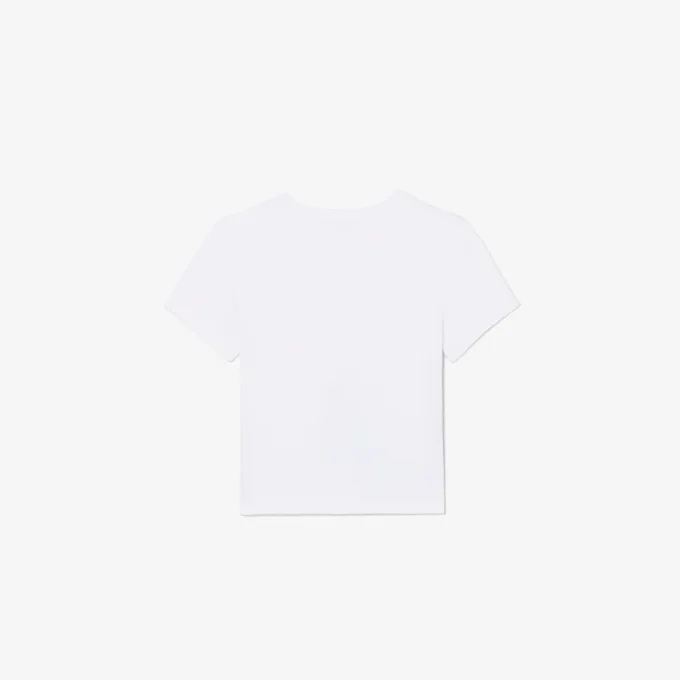 Bawełniany T-shirt z nadrukiem krokodyla