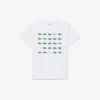 Bawełniany T-shirt z nadrukiem krokodyla