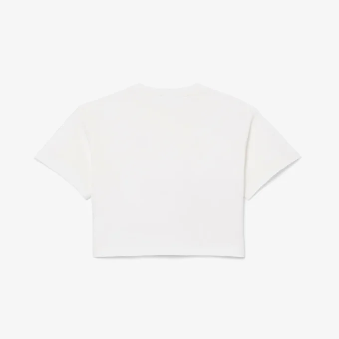 Bawełniany T-shirt z nadrukiem krokodyla