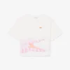 Bawełniany T-shirt z nadrukiem krokodyla