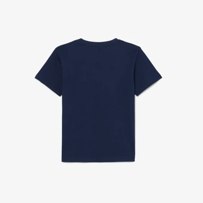Bawełniany T-shirt z nadrukiem krokodyla