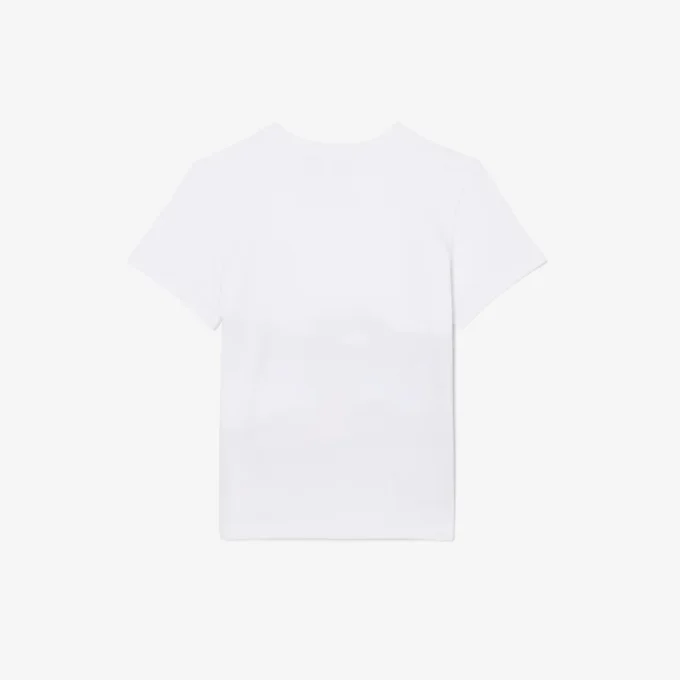 Bawełniany T-shirt z nadrukiem krokodyla