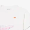 Bawełniany T-shirt z nadrukiem krokodyla