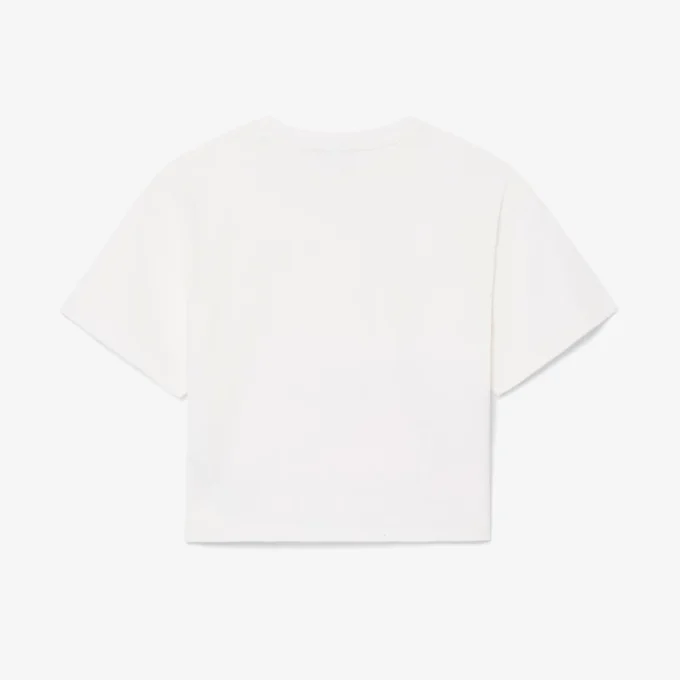 Bawełniany T-shirt z nadrukiem krokodyla