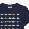 Bawełniany T-shirt z nadrukiem krokodyla