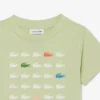 Bawełniany T-shirt z nadrukiem krokodyla