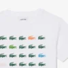 Bawełniany T-shirt z nadrukiem krokodyla
