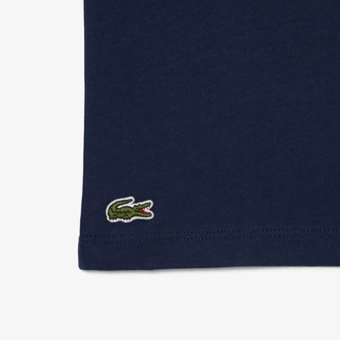 Bawełniany T-shirt z nadrukiem krokodyla