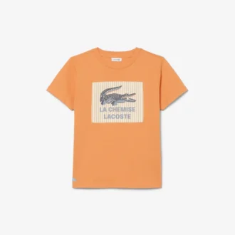 Bawełniany T-shirt z naszywką