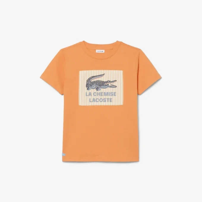 Bawełniany T-shirt z naszywką
