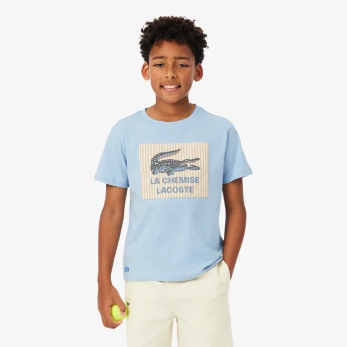Bawełniany T-shirt z naszywką