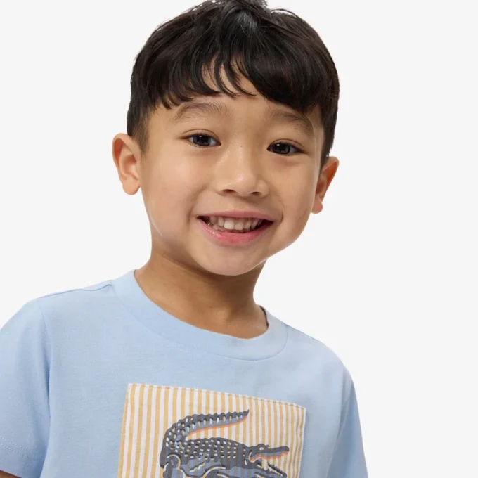 Bawełniany T-shirt z naszywką