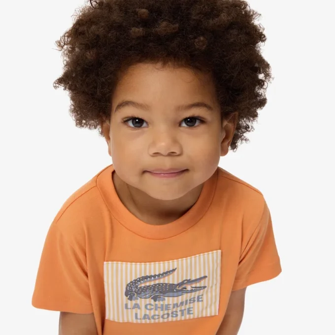 Bawełniany T-shirt z naszywką Bawełniany T-shirt z naszywką