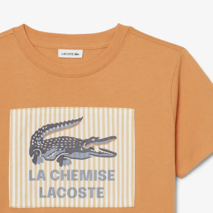 Bawełniany T-shirt z naszywką