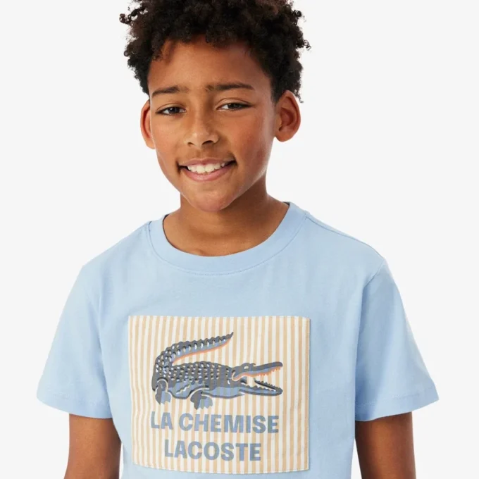Bawełniany T-shirt z naszywką