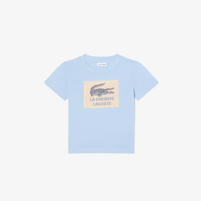Bawełniany T-shirt z naszywką