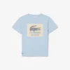 Bawełniany T-shirt z naszywką