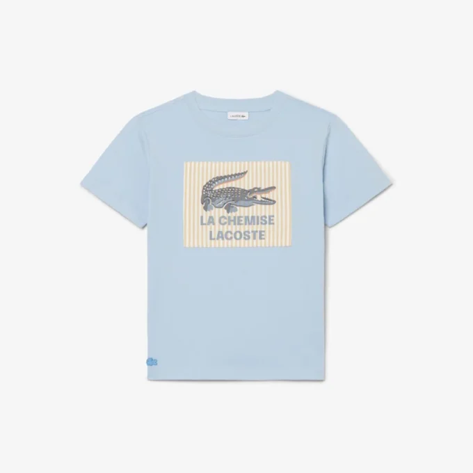 Bawełniany T-shirt z naszywką