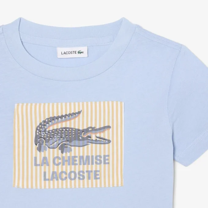 Bawełniany T-shirt z naszywką
