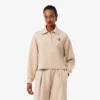 Bluza polo oversize z prążkowanym materiałem Bluza polo oversize z prążkowanym materiałem