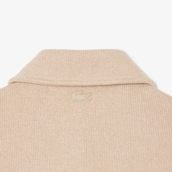 Bluza polo oversize z prążkowanym materiałem Bluza polo oversize z prążkowanym materiałem