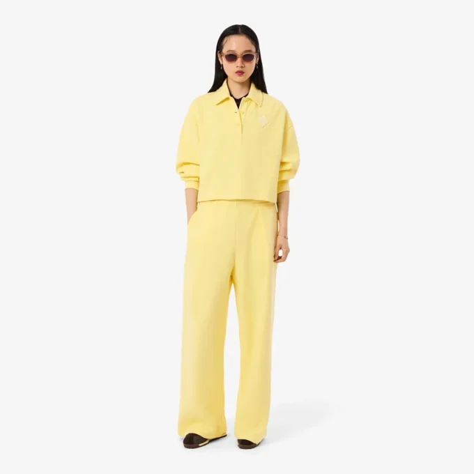 Bluza polo oversize z prążkowanym wykończeniem Bluza polo oversize z prążkowanym wykończeniem