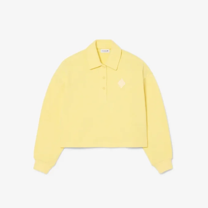 Bluza polo oversize z prążkowanym wykończeniem Bluza polo oversize z prążkowanym wykończeniem