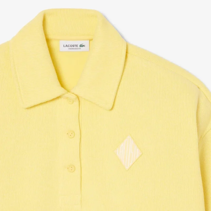 Bluza polo oversize z prążkowanym wykończeniem Bluza polo oversize z prążkowanym wykończeniem