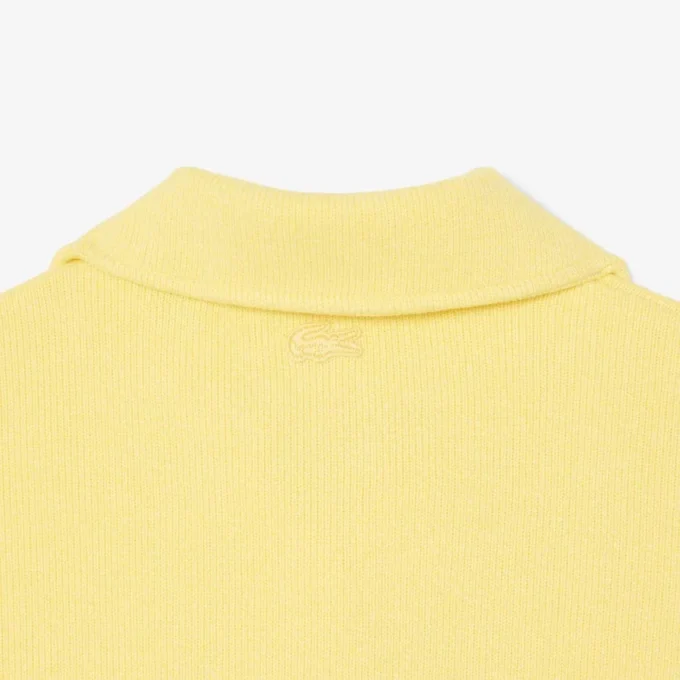 Bluza polo oversize z prążkowanym wykończeniem Bluza polo oversize z prążkowanym wykończeniem