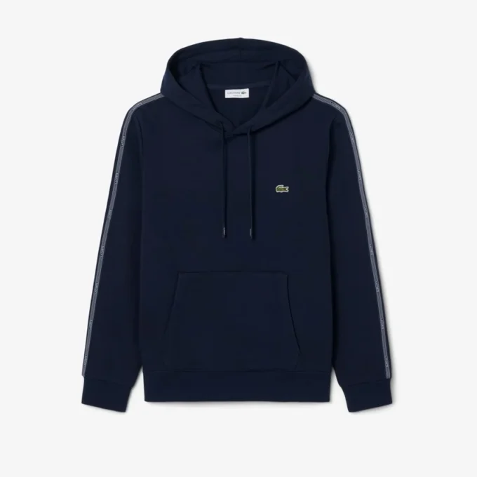 Bluza z kapturem i zamkiem oraz paskiem z logo