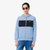 Bluza z kapturem i zamkiem w stylu colorblock