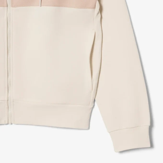 Bluza z kapturem i zamkiem w stylu colorblock