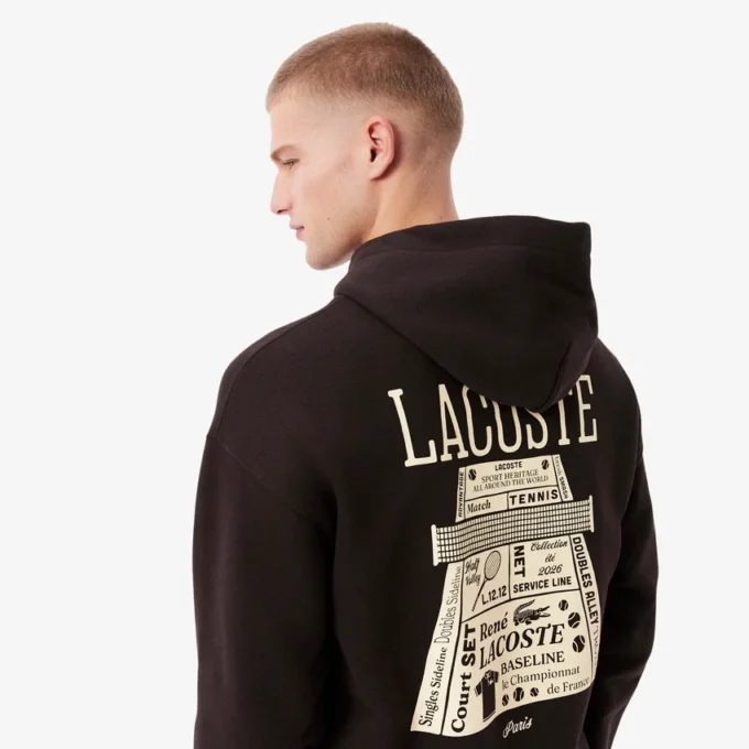 Bluza z kapturem o luźnym kroju z nadrukiem