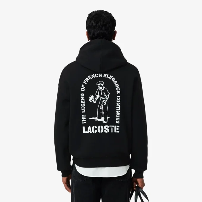 Bluza z kapturem o luźnym kroju z nadrukiem