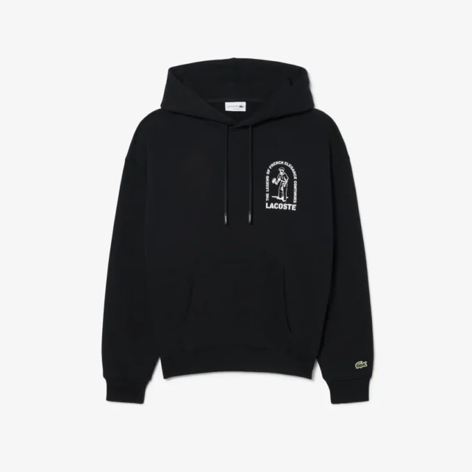 Bluza z kapturem o luźnym kroju z nadrukiem