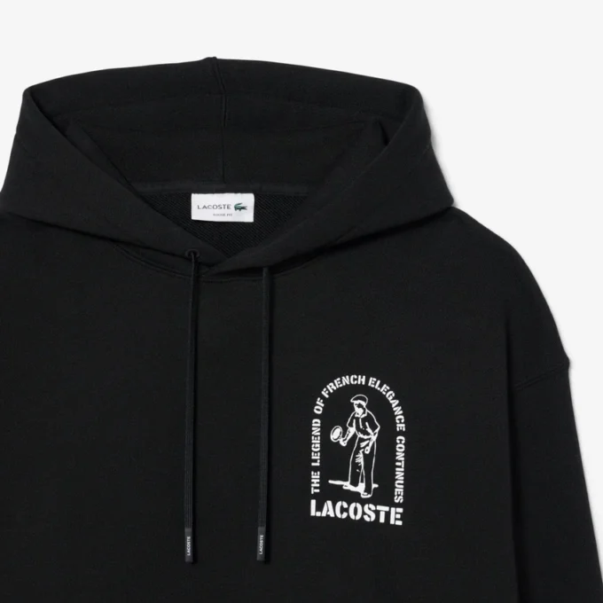 Bluza z kapturem o luźnym kroju z nadrukiem