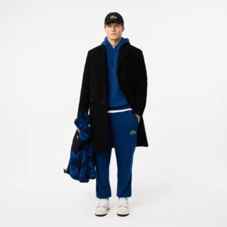 Bluza z kapturem unisex o luźnym kroju z naszywką