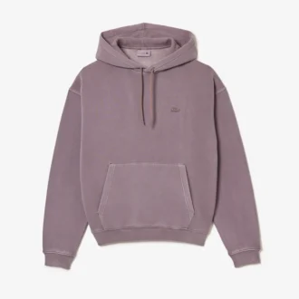Bluza z kapturem z bawełnianego polaru o luźnym kroju, unisex