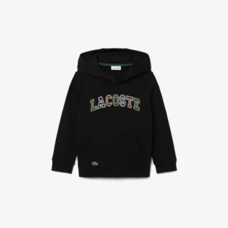 Bluza z kapturem z haftowanym nadrukiem