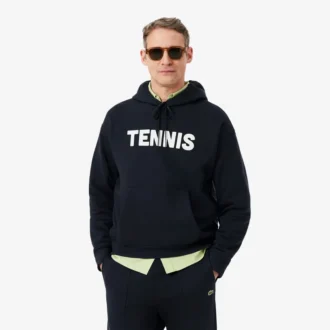 Bluza z kapturem z nadrukiem tenisowym