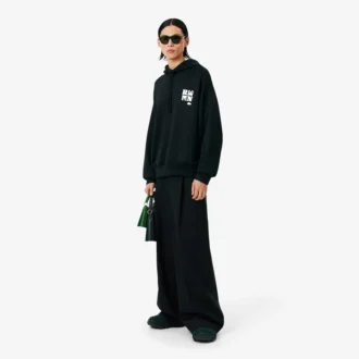 Bluza z kapturem z naszywką Runway
