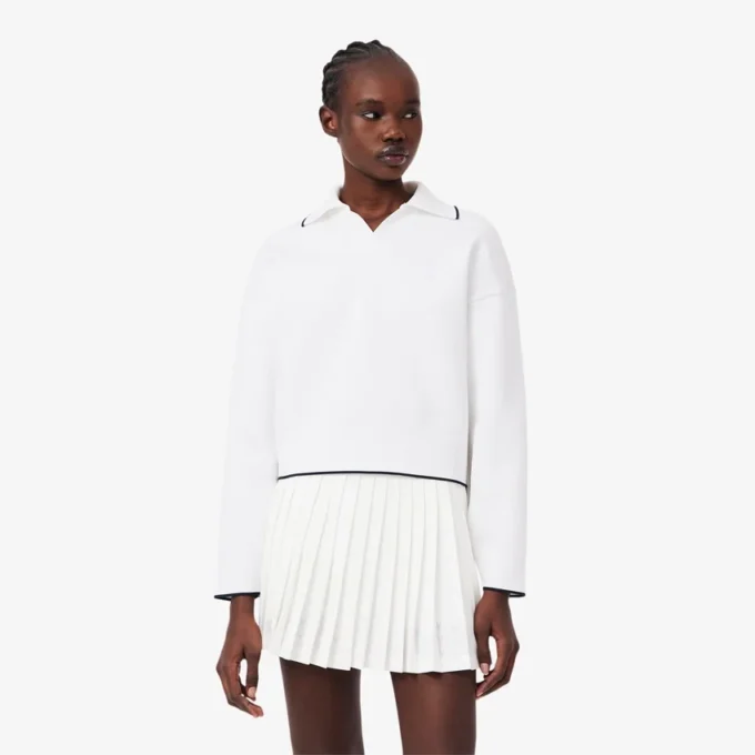 Bluza z kołnierzem Polo w stylu tenisowym Bluza z kołnierzem Polo w stylu tenisowym