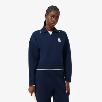 Bluza z kołnierzem Polo w stylu tenisowym