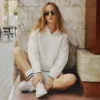 Bluza z kołnierzem Polo w stylu tenisowym Bluza z kołnierzem Polo w stylu tenisowym