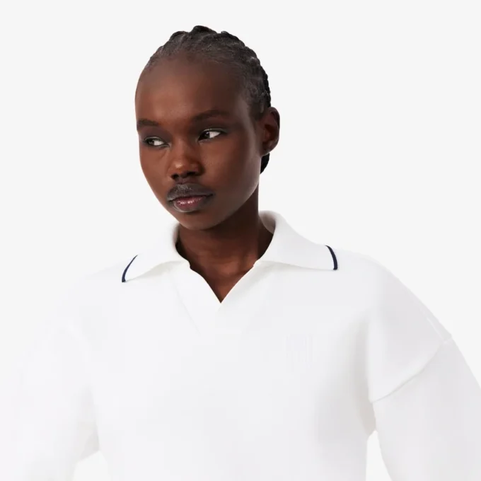 Bluza z kołnierzem Polo w stylu tenisowym Bluza z kołnierzem Polo w stylu tenisowym