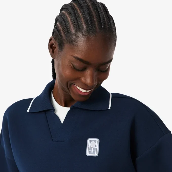 Bluza z kołnierzem Polo w stylu tenisowym Bluza z kołnierzem Polo w stylu tenisowym