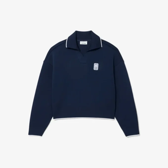 Bluza z kołnierzem Polo w stylu tenisowym Bluza z kołnierzem Polo w stylu tenisowym