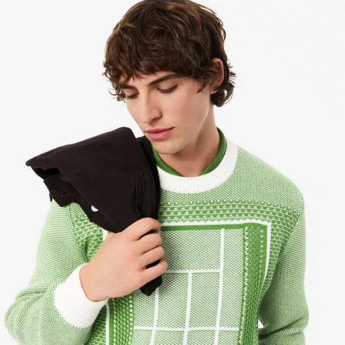 Bluza z nadrukiem kortu tenisowego